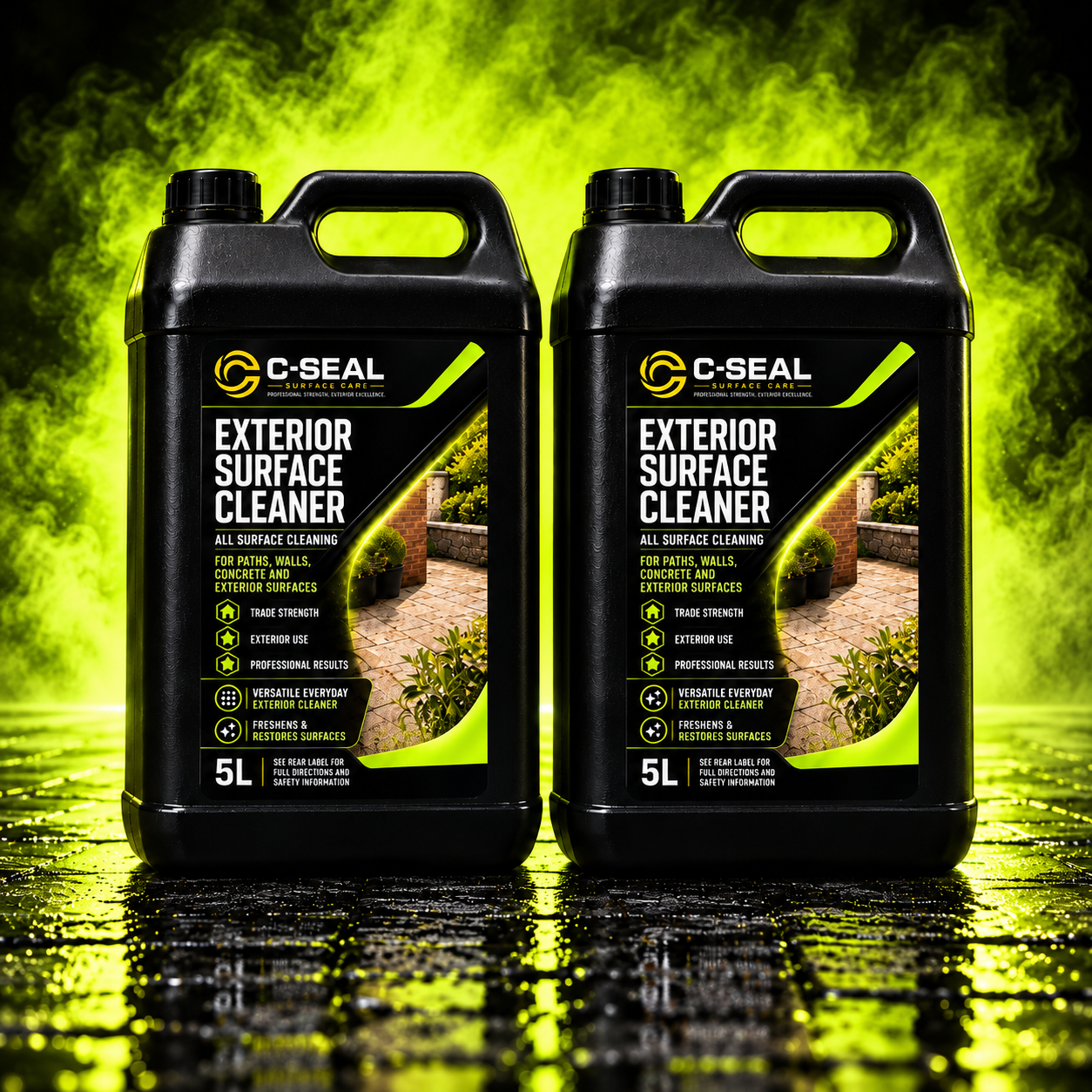 C-SEAL Exterior Surface Cleaner Pair — 2 × 5L / 10 litres total