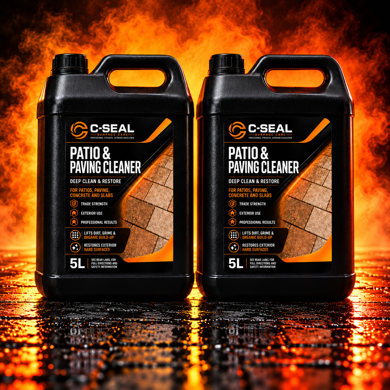 C-SEAL Patio & Paving Cleaner Pair — 2 × 5L / 10 litres total