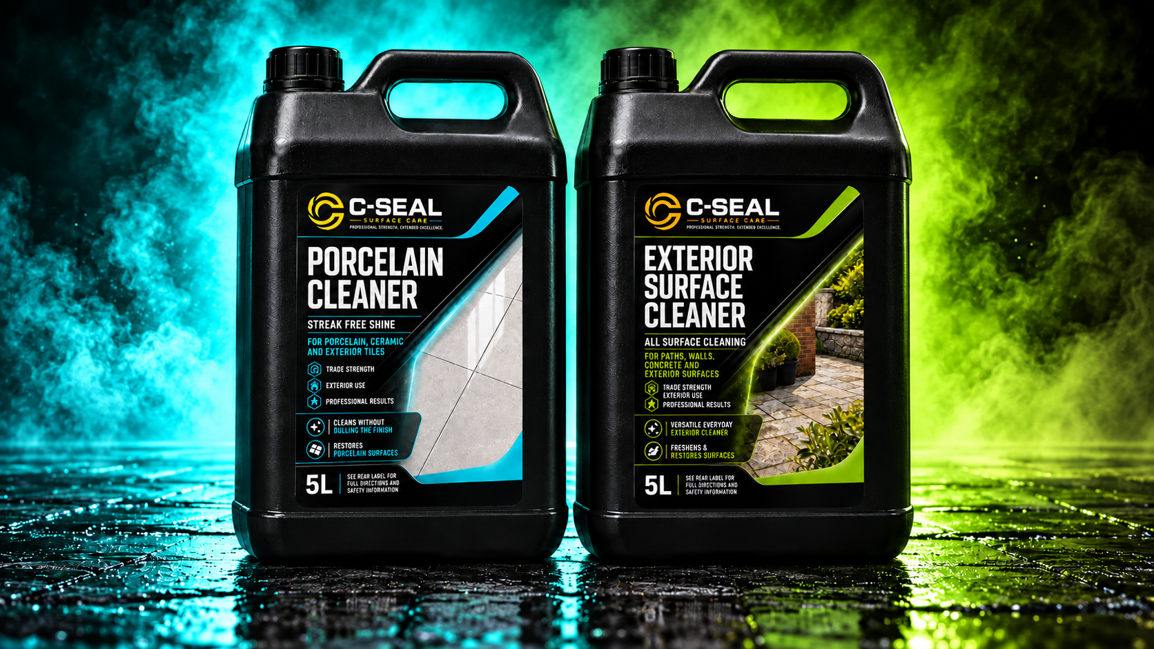 C-SEAL Porcelain Pair — 2 items / 10 litres