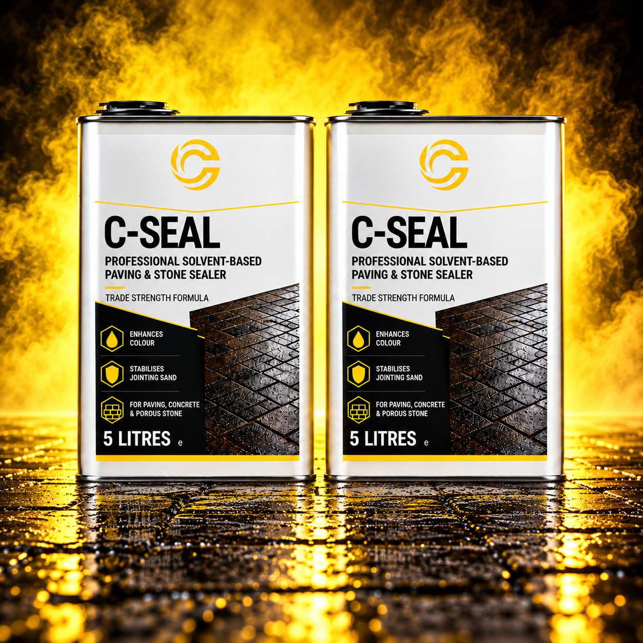 C-SEAL Paving & Stone Sealer Pair — 2 × 5L / 10 litres total